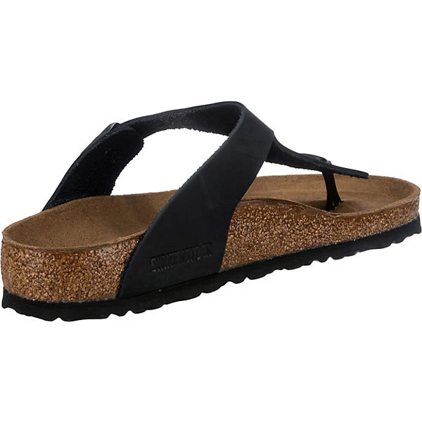Birkenstock Gizeh Nubukleder Geölt Zehentrenner Normal - Schwarz Modell 1 – Bild 5