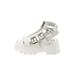 Buffalo Plateausandale GLD ZIP Plateau-Sandaletten - Weiß