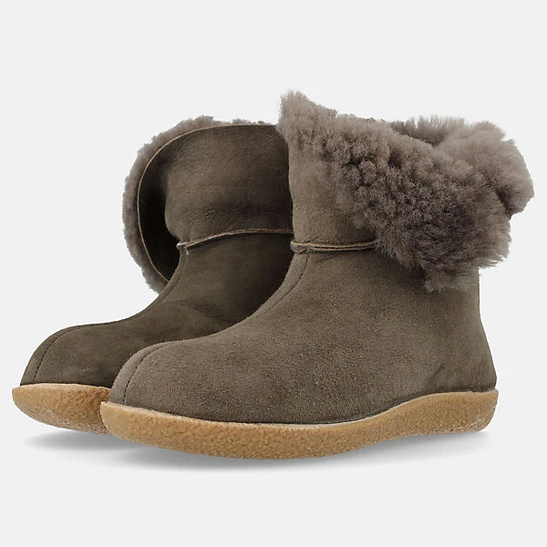 Haflinger Lemmi Lammfell Hausschuhe Stiefel Unisex – Bild 2